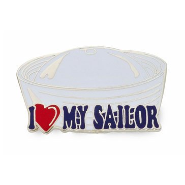 Mitchell Proffitt USN I Love My Sailor Lapel Pin