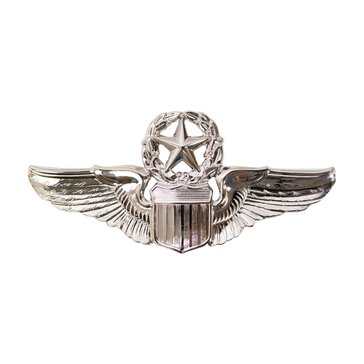 USAF Breast Badge Regular Mirror Finish Command Pilot - CRD