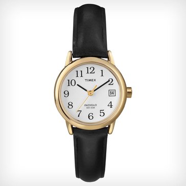 Timex Women's Easy Reader Black Leather Watch