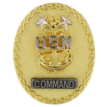 ID Badge Full Size E9 SR ENL ADV CMD Gold