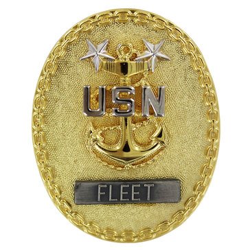 ID Badge Full Size E9 SR ENL FLT Gold