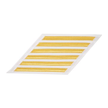 Men's ENLISTED Service Stripe Set-6 on LACE Gold on White CNT
