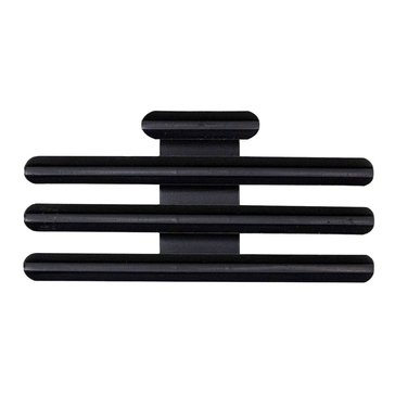 10 Ribbon Mounting Bar Holder BLACK METAL 1/8