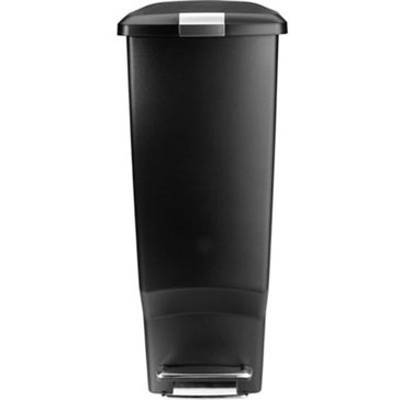 simplehuman 40 Liter Slim Black Step Can