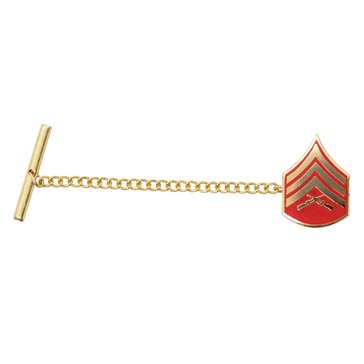 USMC Tie Tac Gold/Red SGT