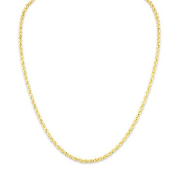 14K Yellow Gold Open Rope Necklace