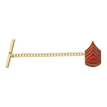 USMC Tie Tac Gold/Red GYSGT