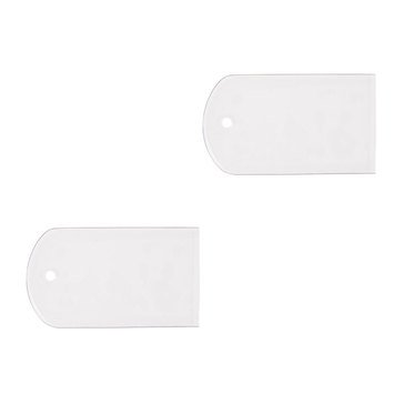 ID Silenceers Clear Plastic Tags 2PK