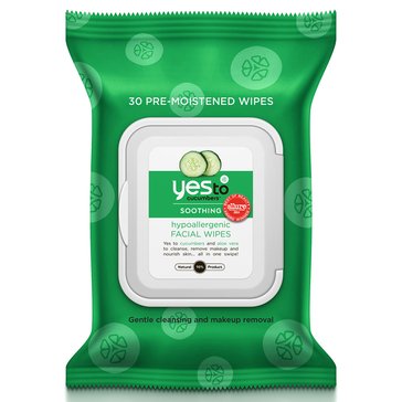 Yes To Cucumber Gentle Facial Towelettes 30-Count