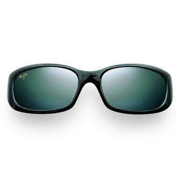 Maui Jim Women's Punchbowl Black with Blue Rectangular Sunglasses