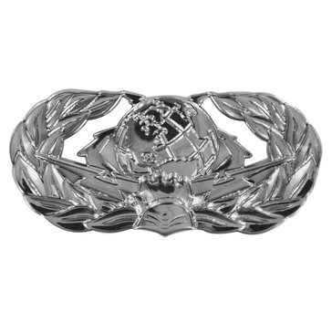 USAF Breast Badge Mirror Finish Basic Cyberspace