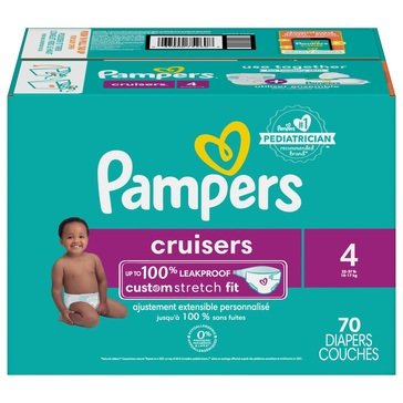 Pampers Cruisers Size 4 Diapers, 70-count