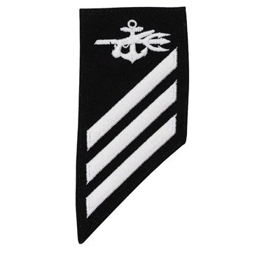 E3 Combo (SO) Rating Badge on BLUE SERGE WOOL for Special Warfare Operations