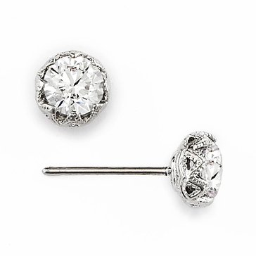 AVA Nadri 1 ct.tw. CZ Earring Studs