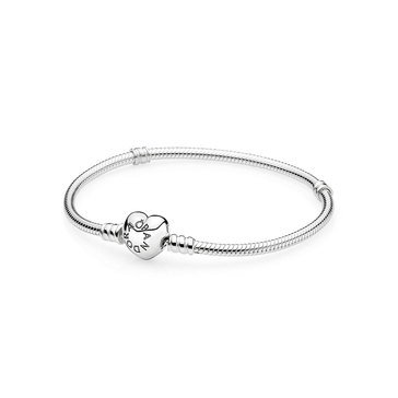 Pandora Moments Heart Clasp Bracelet, 17cm/6.7in