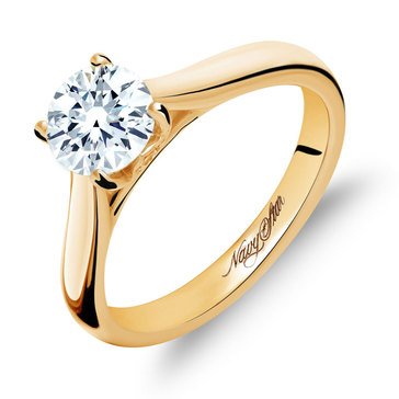 Navy Star 14K Yellow Gold 1 ct Solitaire Ring