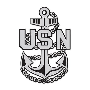 Mitchell Proffitt USN Anchor Reflective Dome Decal